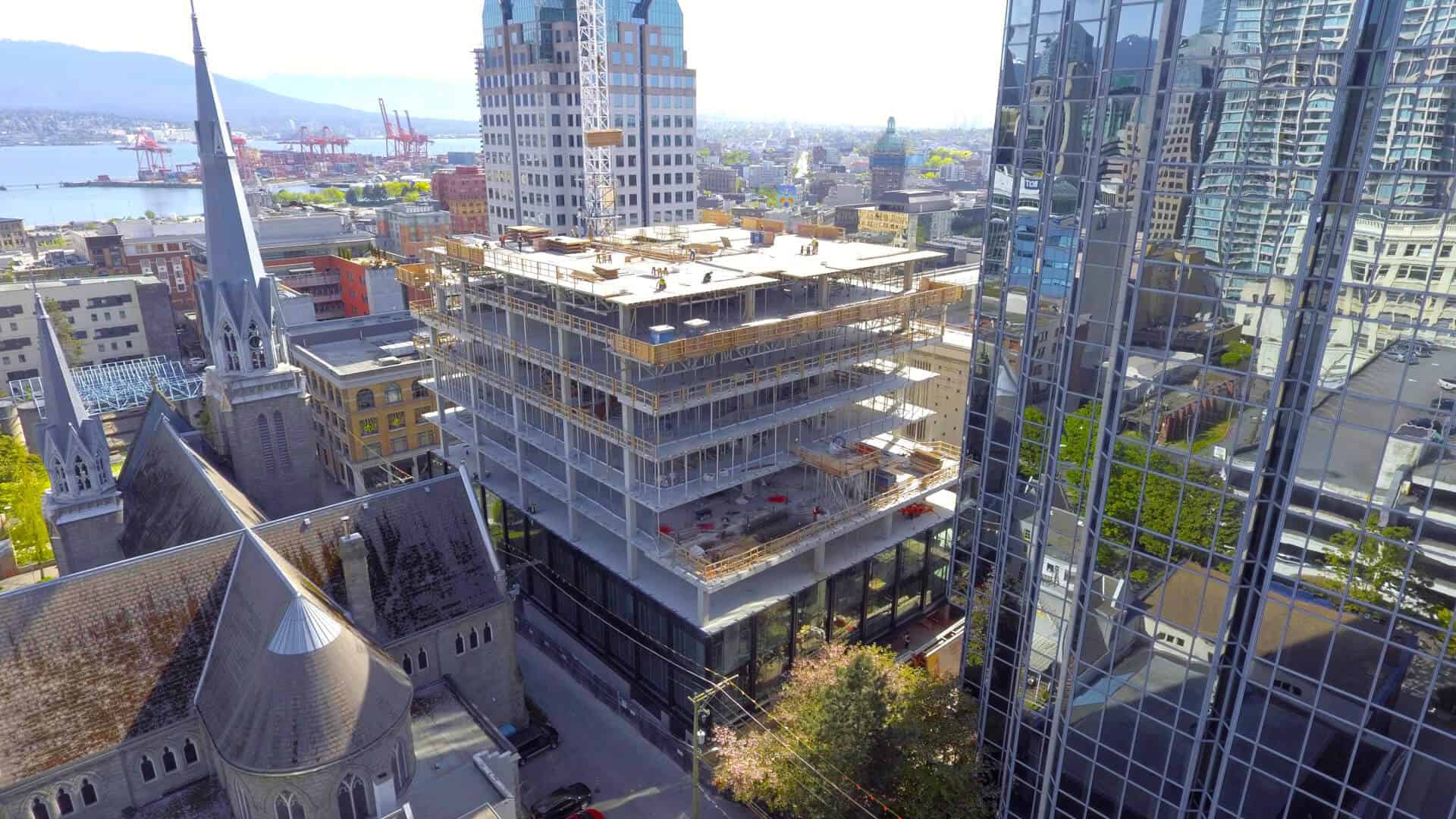 New Downtown Vancouver Office Building Construction Update